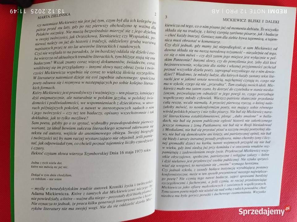 Teksty Drugie 5 53 1998 Mickiewicz i Popularnonaukowe Katowice