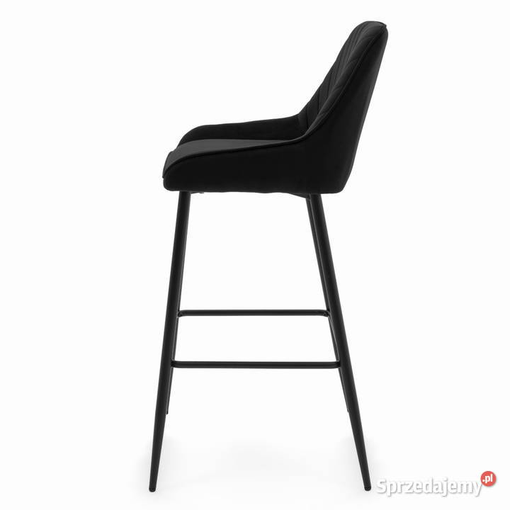 Czarny Hoker Tapicerowany Vasto Wysyłka 24H Tarchały Małe