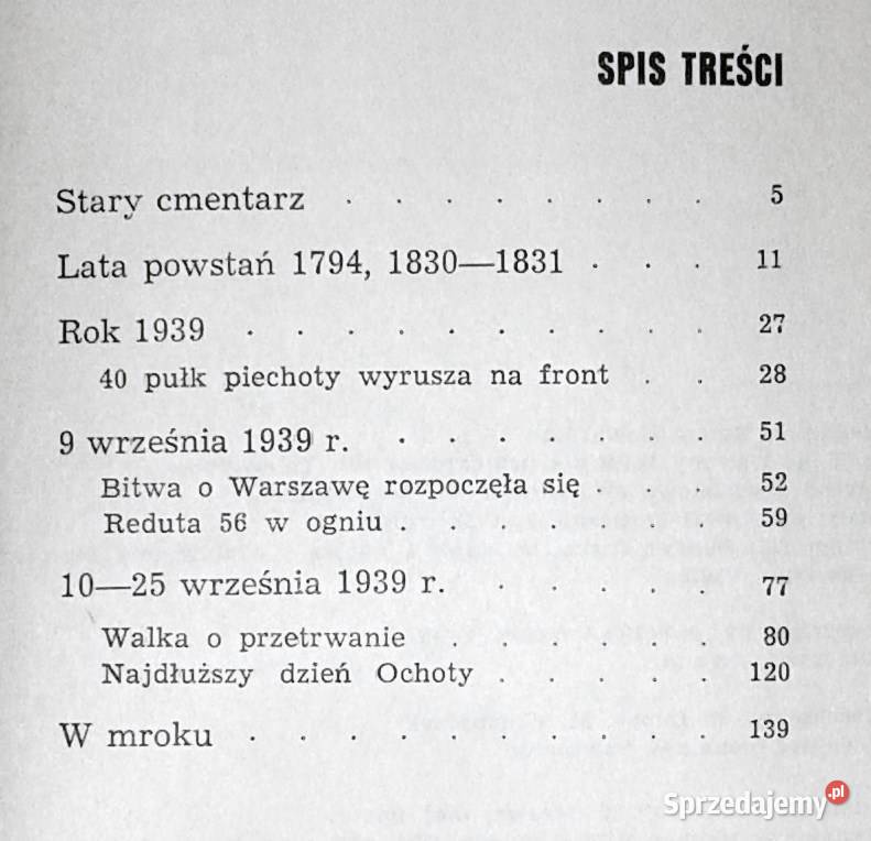 Na szańcach Woli i Ochoty Marek Sadzewicz lubelskie Chełm sprzedam