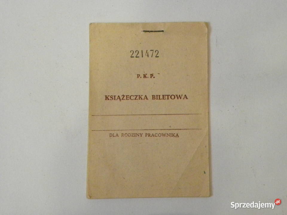 Kolekcjonerskie bilety kolejowe książeczka Legnica