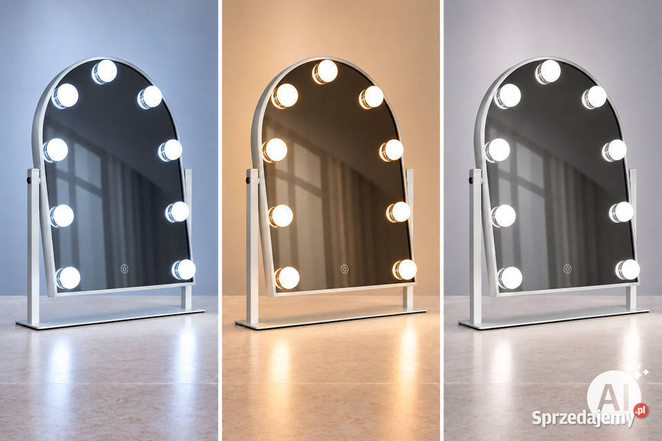 Lustro do makijażu LED ModernHome 30x40 9