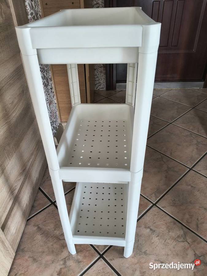 Regał biały plastikowy Ikea Dom i Ogród Szczecin