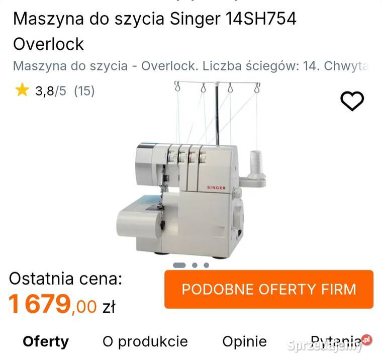 Overlock Singer Chorzów