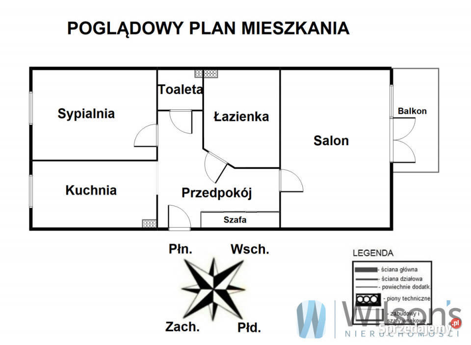 Mieszkanie Ząbki Orla 523m2 2 pokoje Sprzedaż