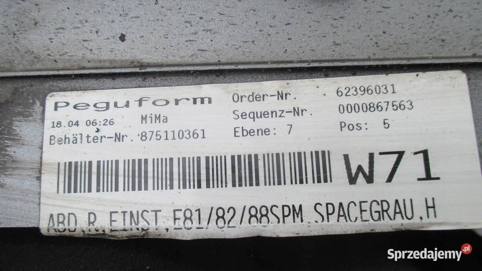 BMW E82 M PAKIET 11r nakładka na próg prawa świętokrzyskie sprzedam