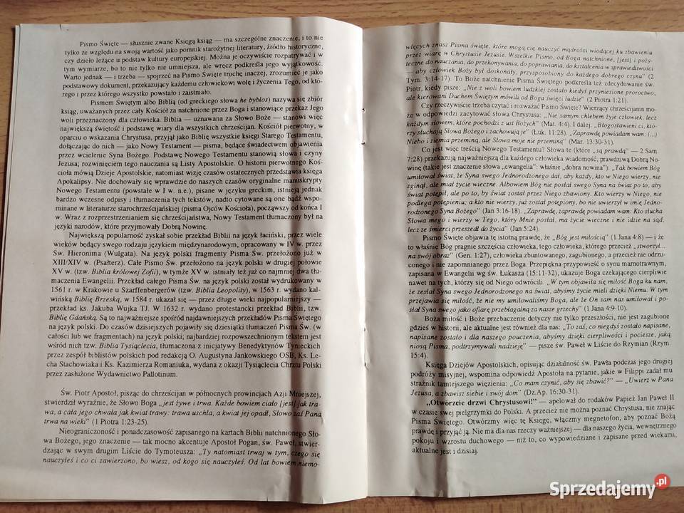 Pismo święte nowego Testamentu na kasetach 1991 Wałbrzych sprzedam