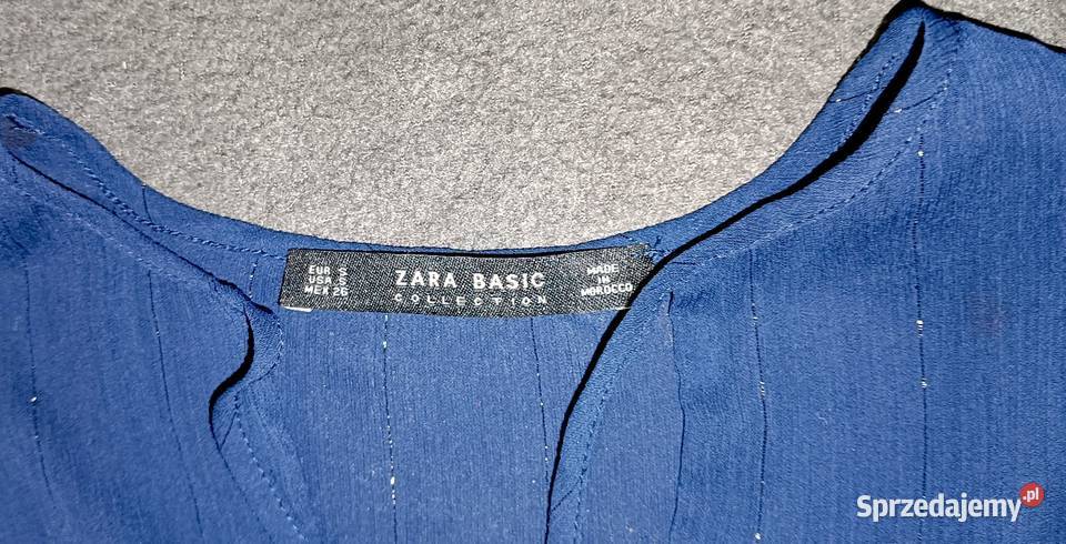 Bluzka z srebrną nitką Zara