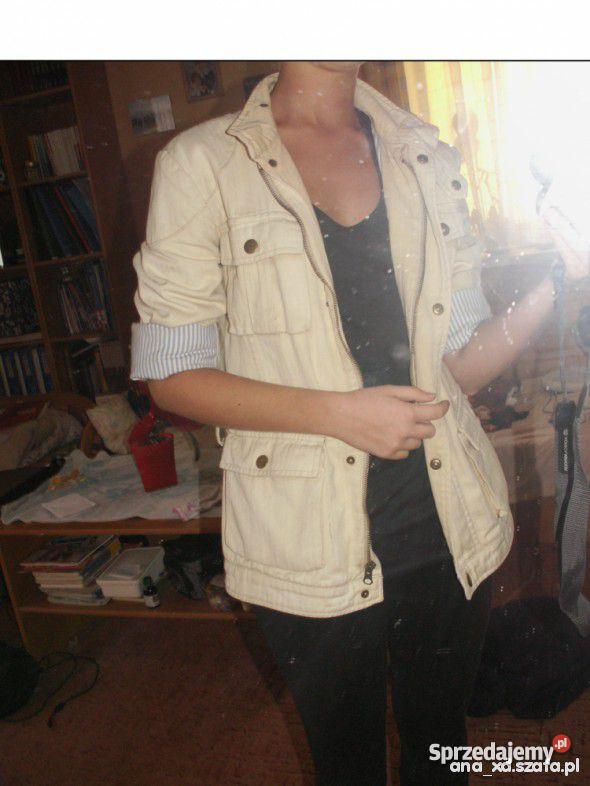 kurtka militarna beżowa śląskie sprzedam