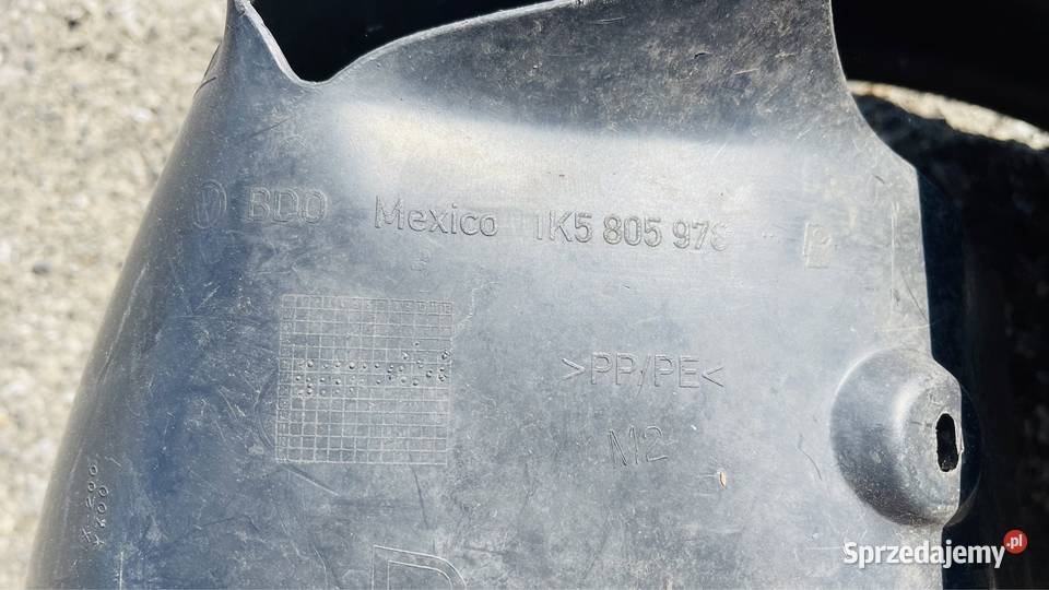 Nadkole prawe przod golf v vi Rok produkcji 2011 Zawiercie