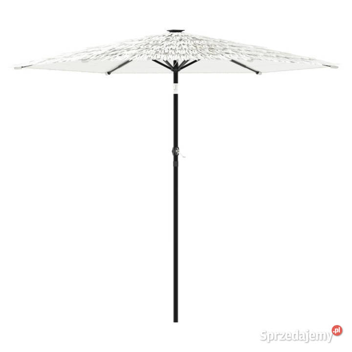 Parasol ogrodowy na stalowym słupku biały Warszawa sprzedam