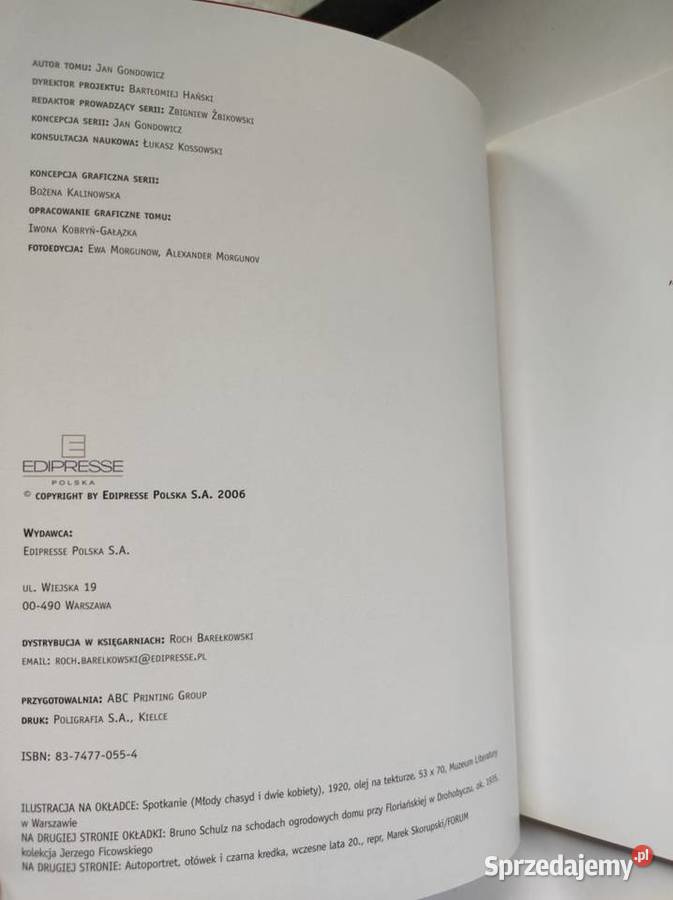 Schulz 18921942 Edipresse Jan Gondowicz ludzie Kielce