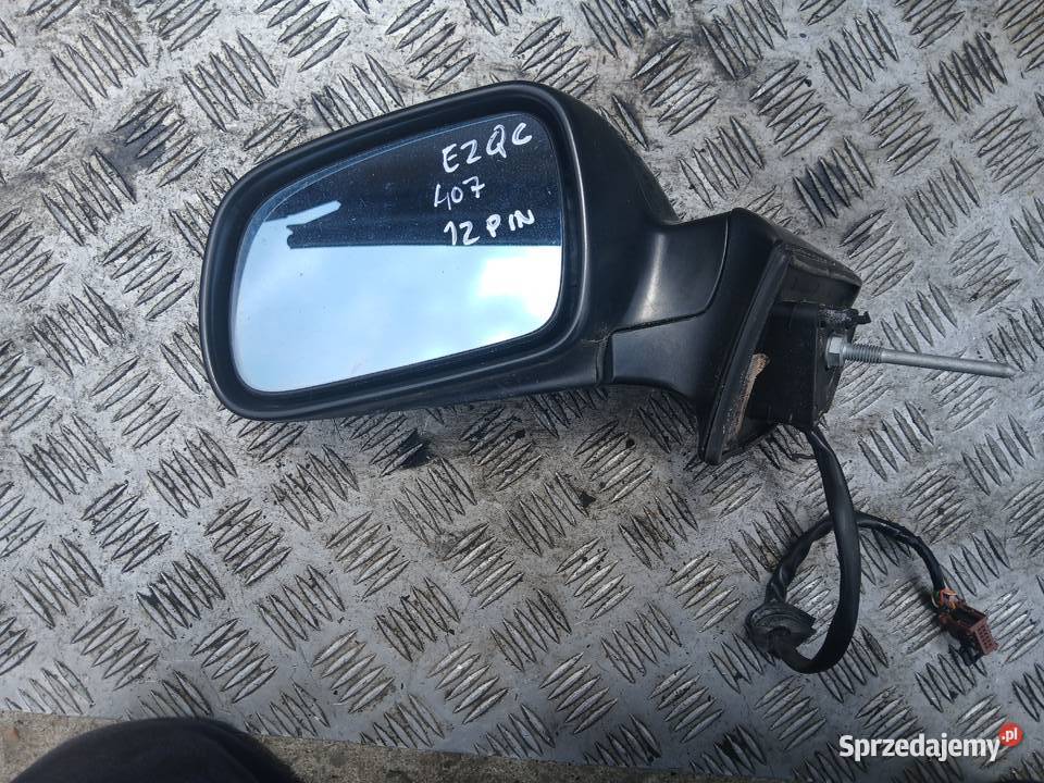 Lusterko lewe Peugeot 407 lak EZQC 12pin Radłów sprzedam