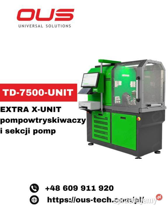 TD7500UNIT XUNIT POMPOWTRYSKIWACZY I SEKCJI POMP mazowieckie Warszawa