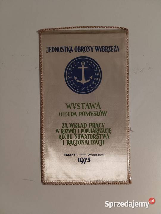 Proporczyk LWP Jednostka Obrony Wybrzeża Wystawa