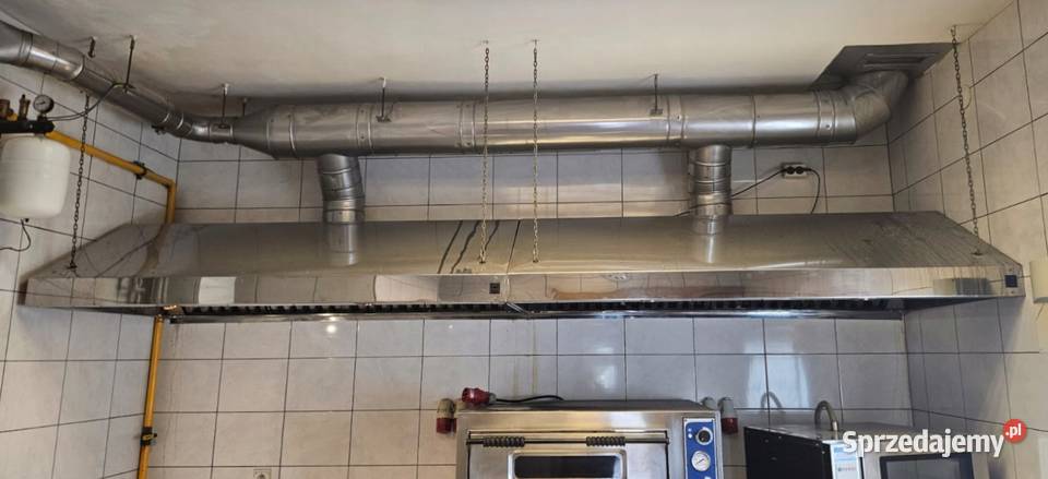 Okap nierdzewny przyścienny 360x100x45 śląskie