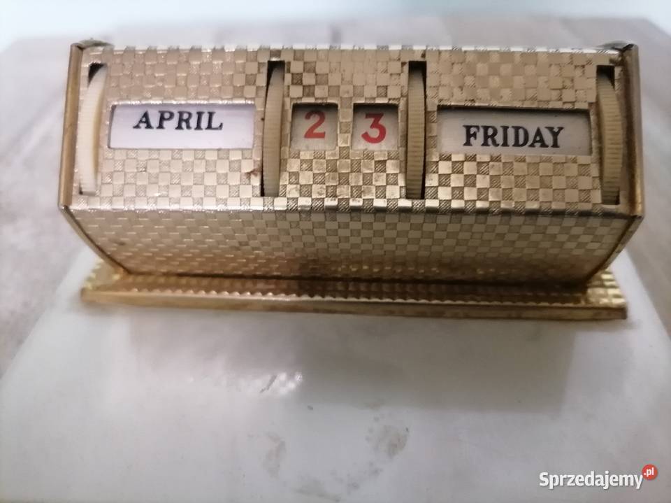 Stary kalendarz wieczny ART DECO Kraków