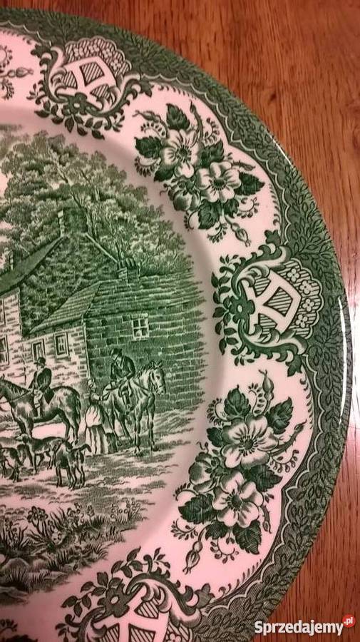 Angielskie płaskie talerze obiadowe Poznań