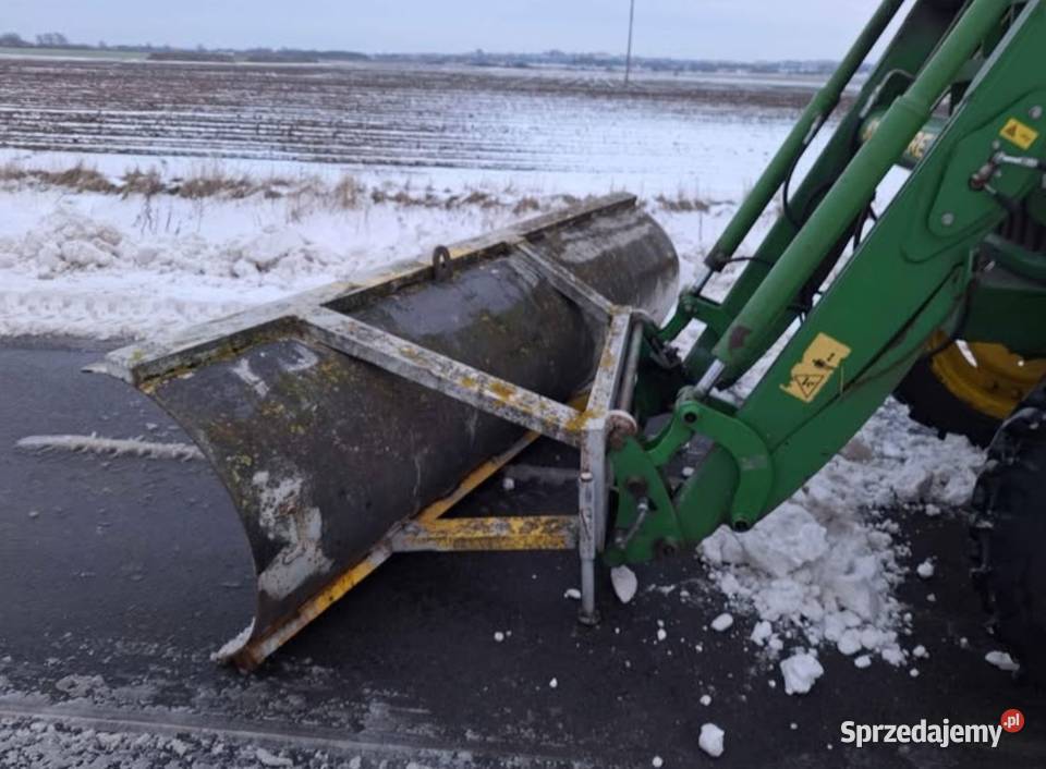 Pług do sniegu spych do tura na euroramke Czołowo