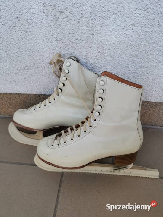 Łyżwy figurówki damskie zadbane ze skóry Poznań