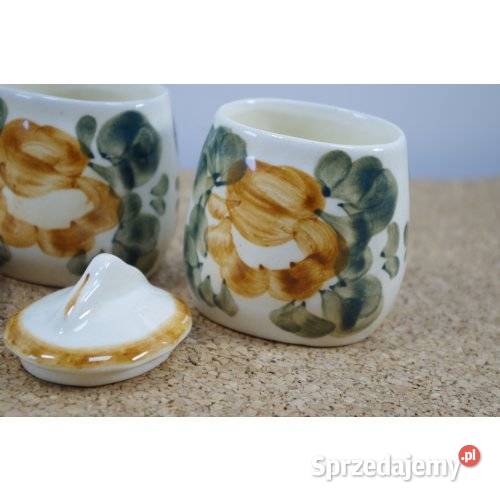 Komplet 5 ceramicznych pojemników kuchennych z śląskie