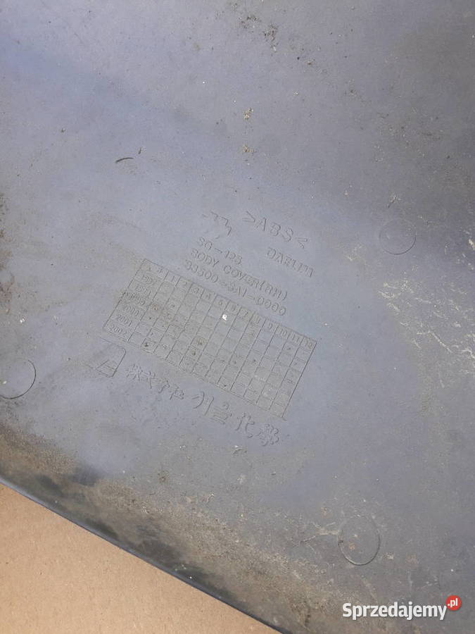 OSLONA PLASTIK PRAWA TYL DAELIM OTELLO OWIEWKA