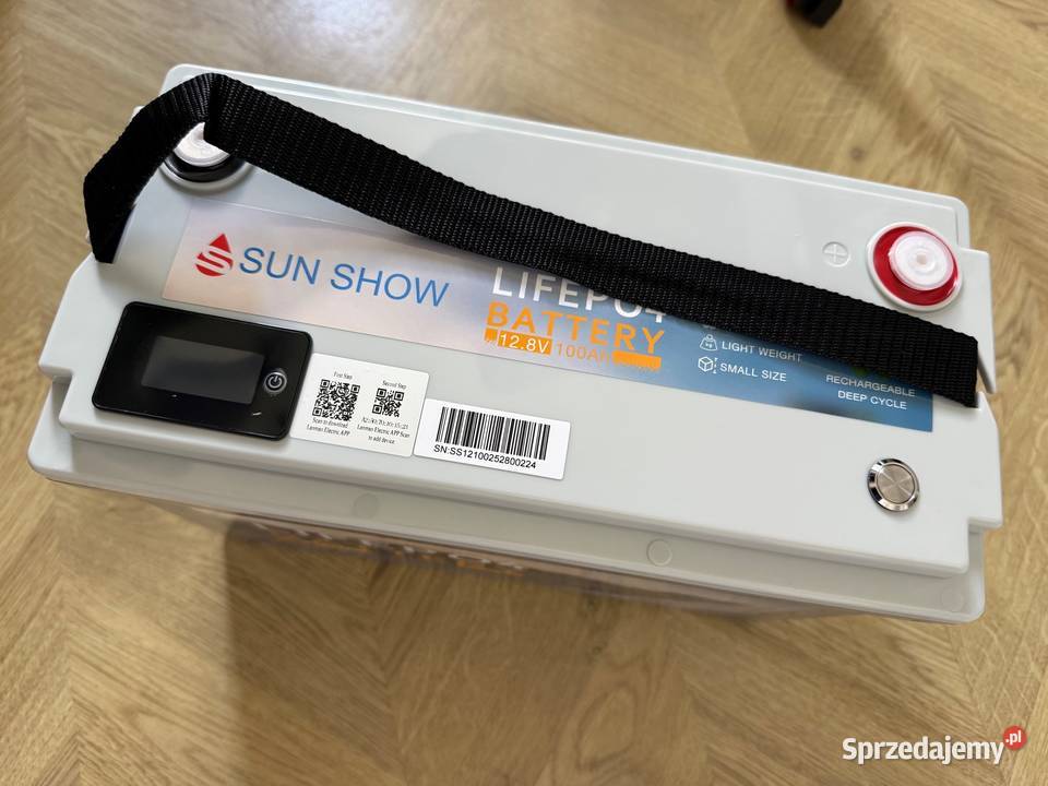 Akumulator bateria LiFePO4 100Ah wyświetlacz