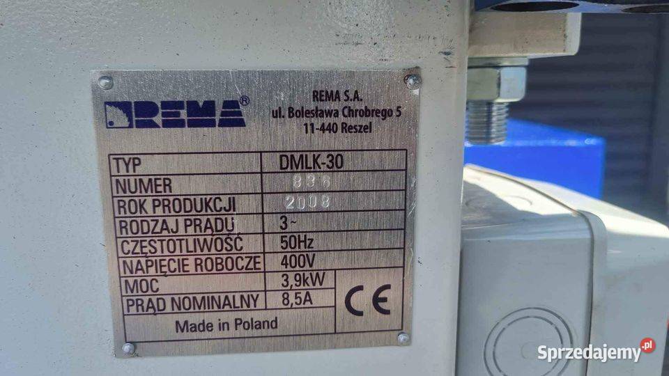 Piła tarczowa REMA DMLK30 pomorskie Karsin
