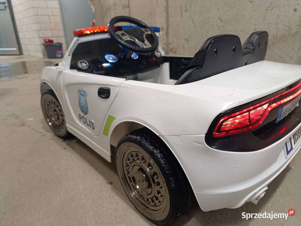 Samochód elektryczny Policja dziecięcy 2 osoby podlaskie Suwałki