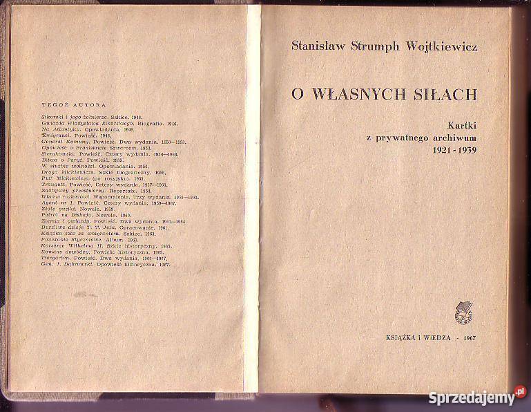 5924 O WŁASNYCH SIŁACH KARTKI Z PRYWATNEGO ARCHI Czyrna sprzedam
