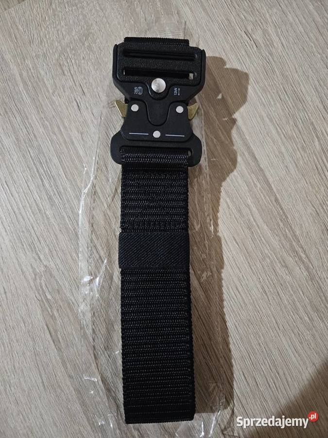 Pasek taktyczny nylonowy 120 czarny śląskie