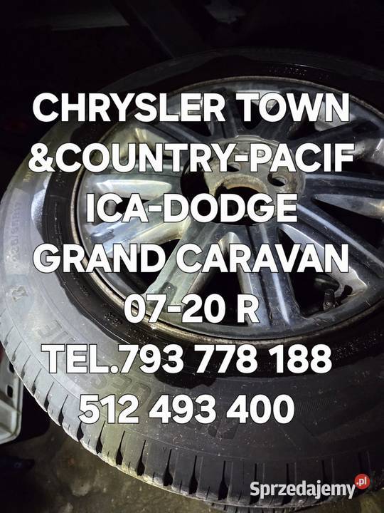 FELGI 17 Z OPONAMI CHRYSLER TOWN Kawnice sprzedam