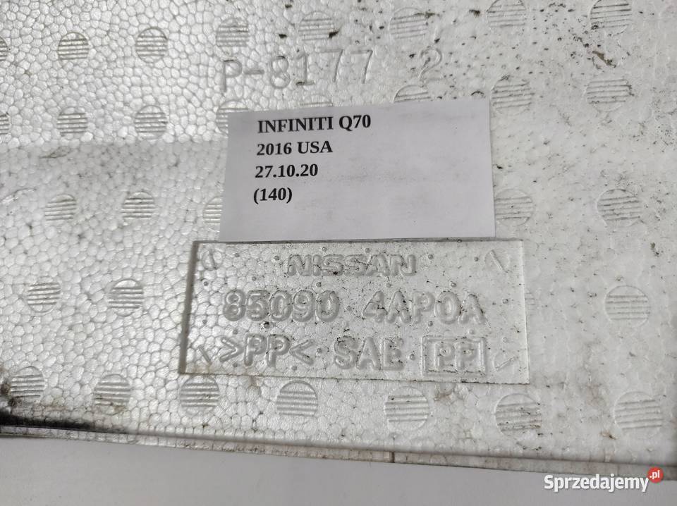 ABSORBER ZDERZAKA TYŁ INFINITI Q70 M30 M37 M56 wielkopolskie Nowy Tomyśl