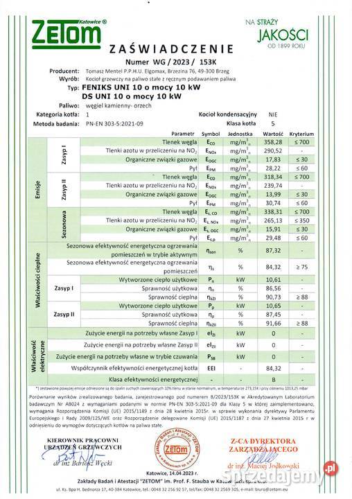 Kocioł Kotły DrewnoWęgielPellet piece 5KLASA Kotły i Piece CO Rzeszów sprzedam