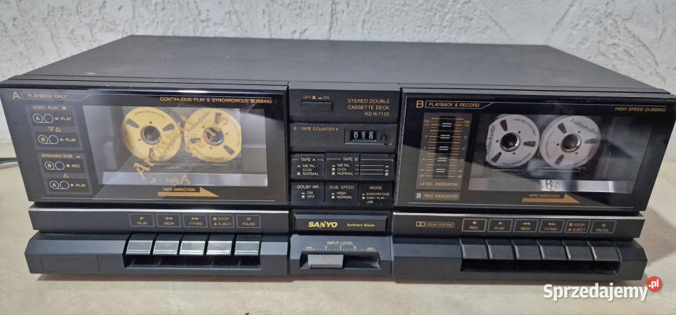 SANYO RD W 7110 RDW7110 magnetofon cassette deck Międzychód sprzedam