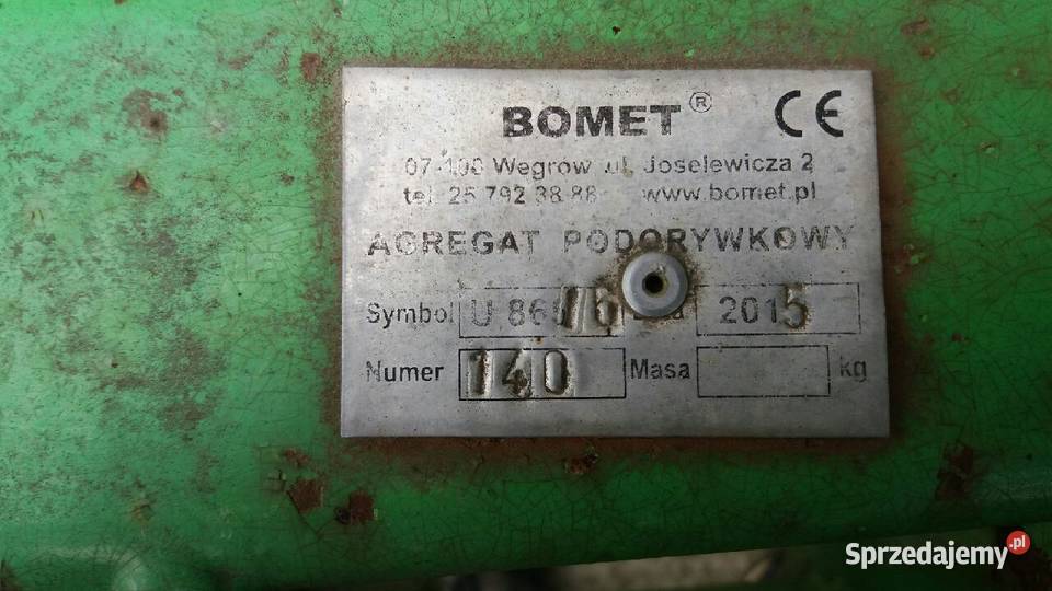 Sprzedam Agregat Ścierniskowy 22m Bomet małopolskie Skała