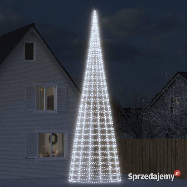 Choinka LED na maszcie 3000 LED Zimna biel 800 Taśmy LED mazowieckie Warszawa sprzedam