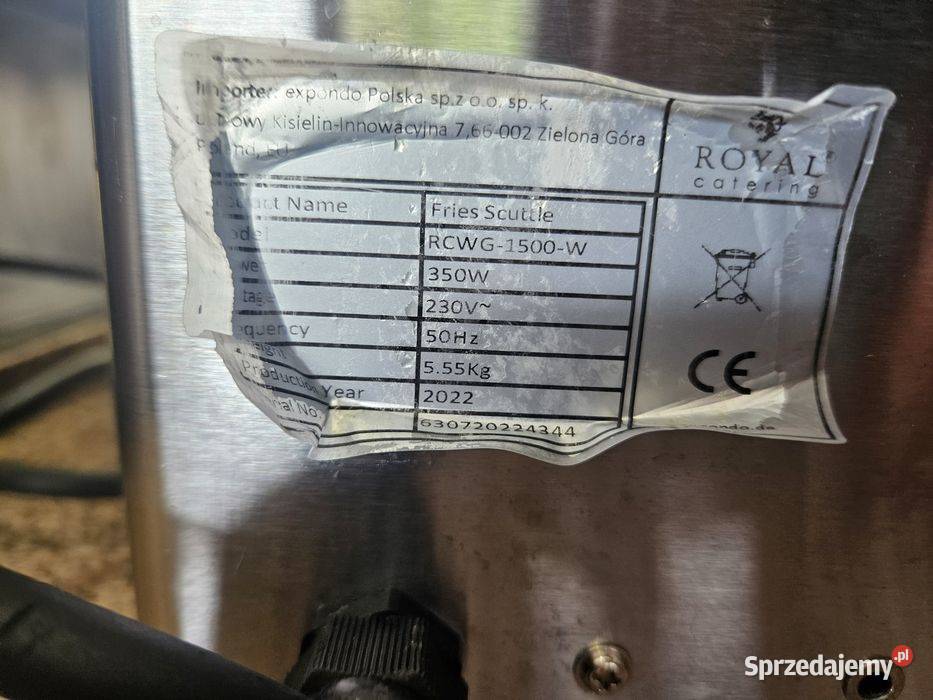 Podgrzewacz do frytek promiennik ciepła