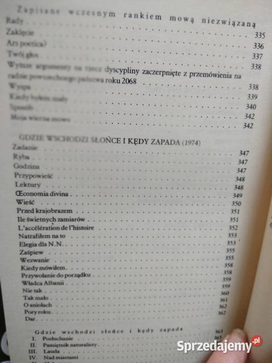Miłosz Poezje Nagroda Nobla książki outlet Warszawa