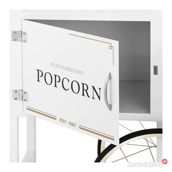 Wózek do maszyny do popcornu białozłoty
