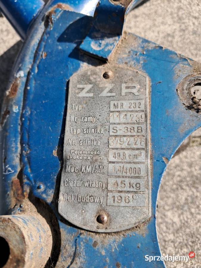 Rama Komar sztywniak 232 Motocykle na części Kalisz