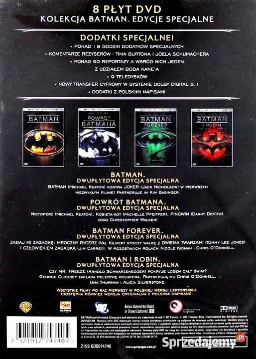 JOKER BATMAN ANTOLOGIA 9 DVD wielkopolskie