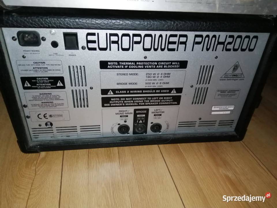 Powermikser Behringer Europower PMH2000 Audio lubelskie Opole Lubelskie