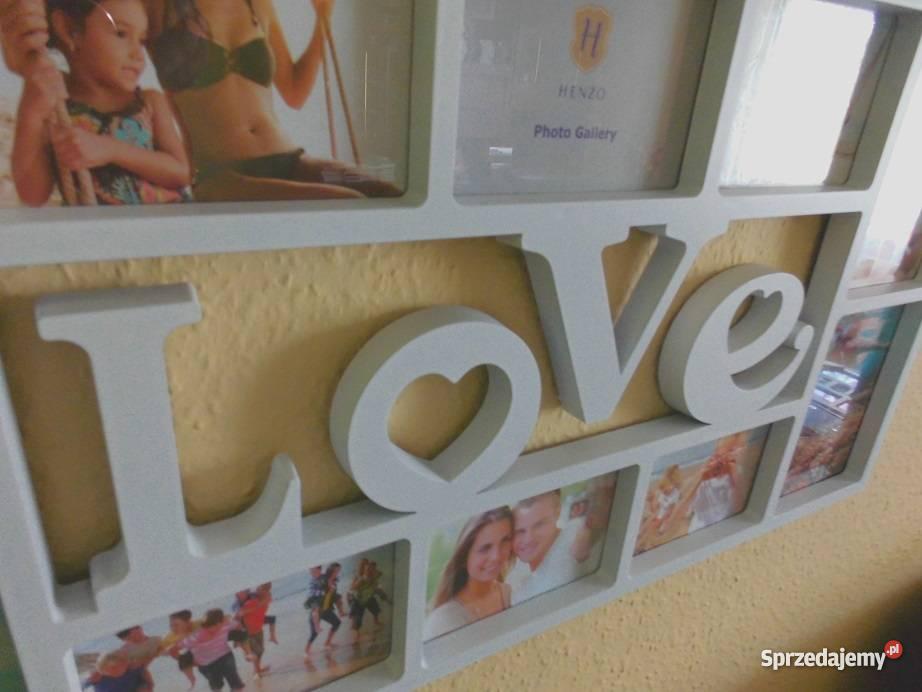ramka na 10 zdjęć love 40x80 multiramka dekoracj Iława