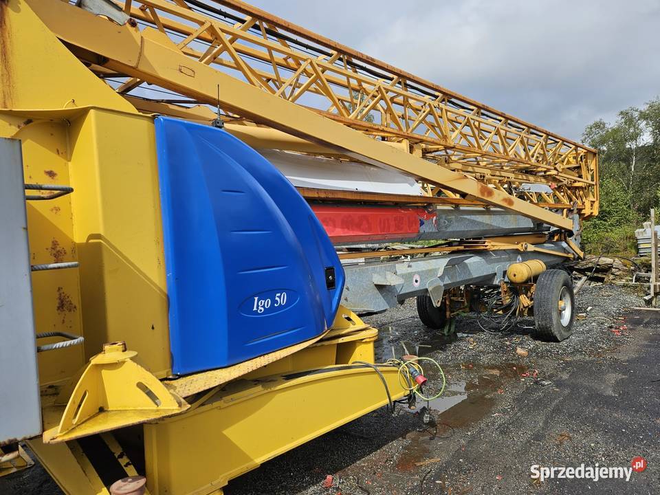 Żuraw szybkomontujący dźwig budowalny Potain IGO Ligota Piękna