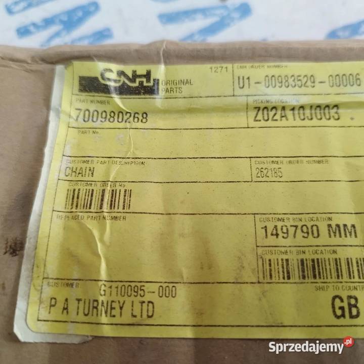 Łancuch prasa nee holland case 700980268 Do pras i owijarek Łowicz