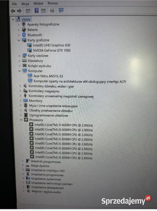 Gamingowy Laptop Acer Nitro 5 AN51553 Sędziszów