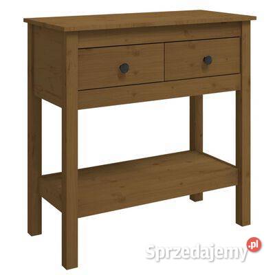 vidaXL Stolik konsolowy miodowy brąz 75x35x75 mazowieckie Warszawa sprzedam