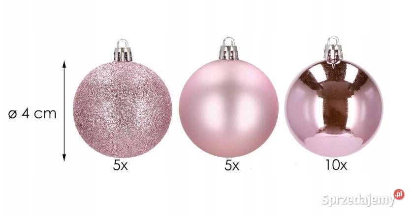 NIETŁUKĄCE BOMBKI NA CHOINKĘ 20 CHOINKOWE RÓŻ małopolskie Kraków