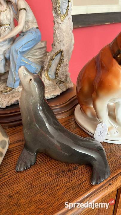 Foka figurka z Fabryki Łomonosowa est 1744 pomorskie