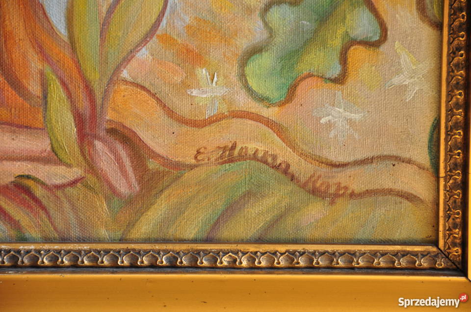JEDYNY ORYGINALNY OBRAZ OLEJNY NA PŁÓTNIE Malarstwo Zawadzkie